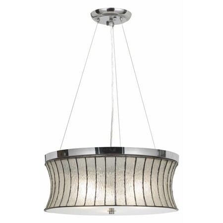 Cal Lighting Glass Delray 3 Light Full Sized Pendant FX-3546/1P